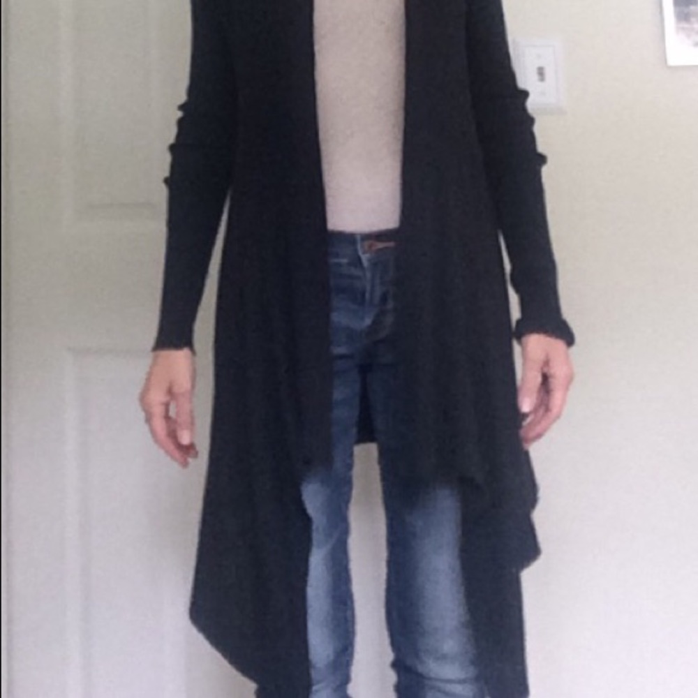 Navy open sweater - Picture 6 of 7